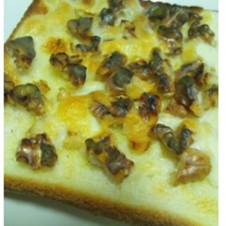 あまじょっぱい☆胡桃とチーズのトースト